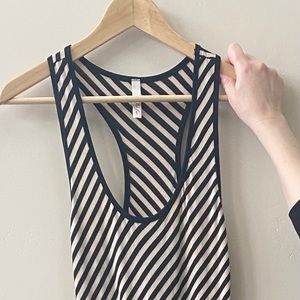 Striped tank maxi dress